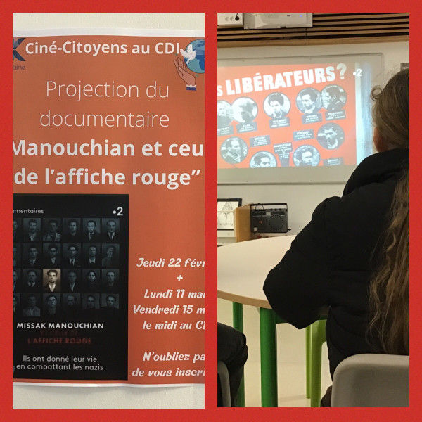 Cin-citoyens au CDI : Manouchian et ceux de l'Affiche Rouge