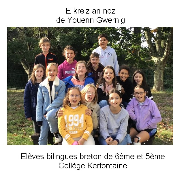 E-kreiz an noz : chanson mise en vido par les lves bilingues