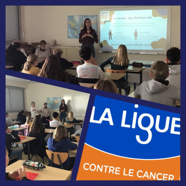 Intervention de la Ligue contre le Cancer en classe de 5me